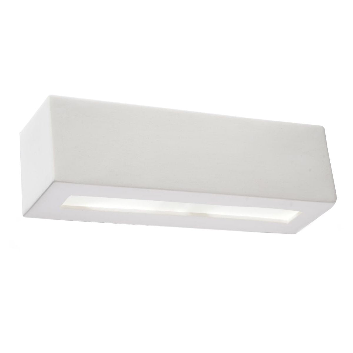 White ceramic rectangular up and down wall light by BROKLEN – view 7