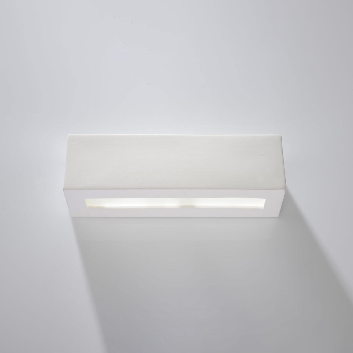 White ceramic rectangular up and down wall light by BROKLEN – view 6