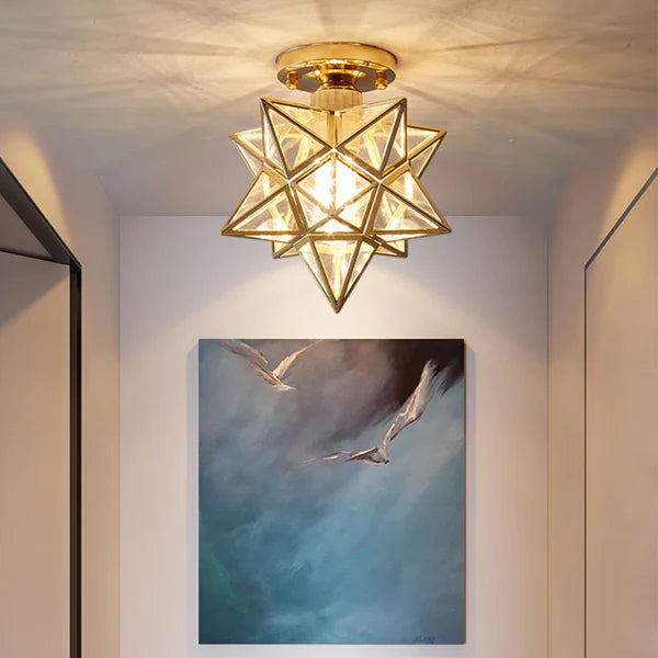Geometric star ceiling light with E27 fitting by BROKLEN – view 3