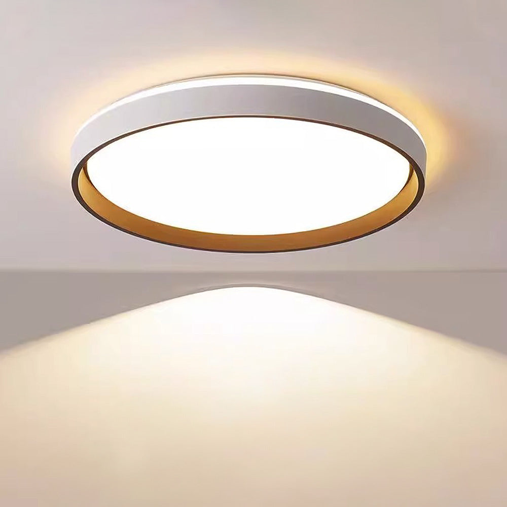 Modern round flush mount ceiling light with acrylic shade by BROKLEN – view 2
