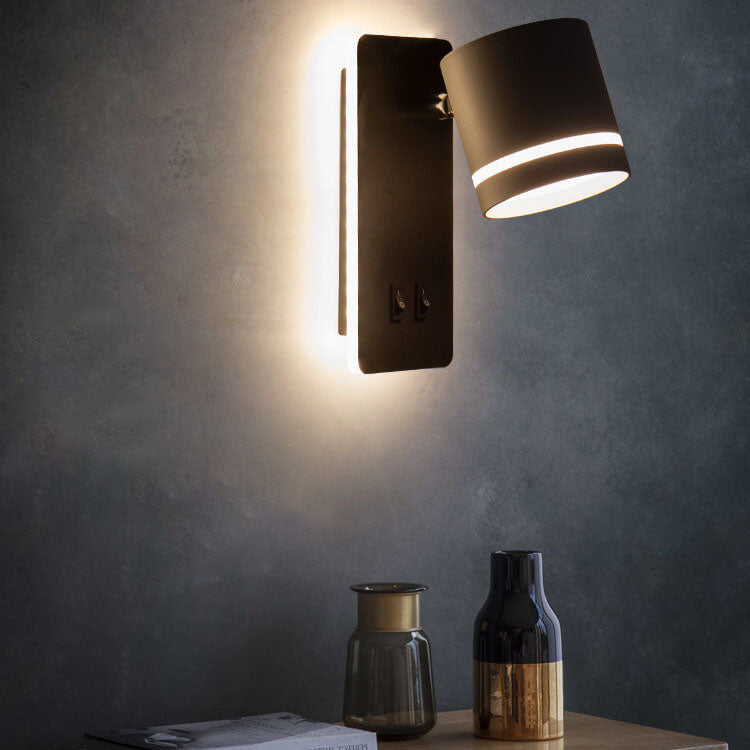 Adjustable LED spotlight wall sconce with dual illumination by BROKLEN