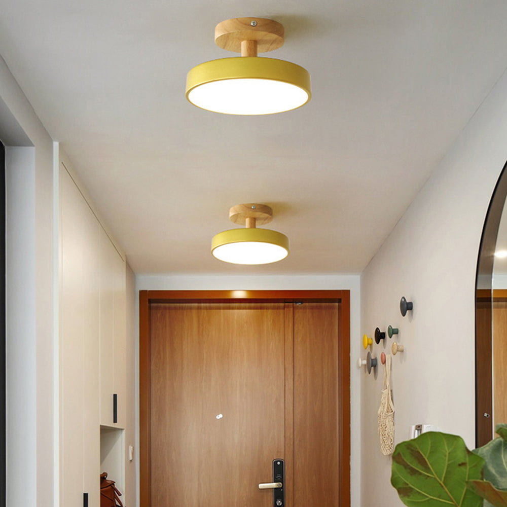 Scandinavian wood and metal LED ceiling light by BROKLEN – view 23