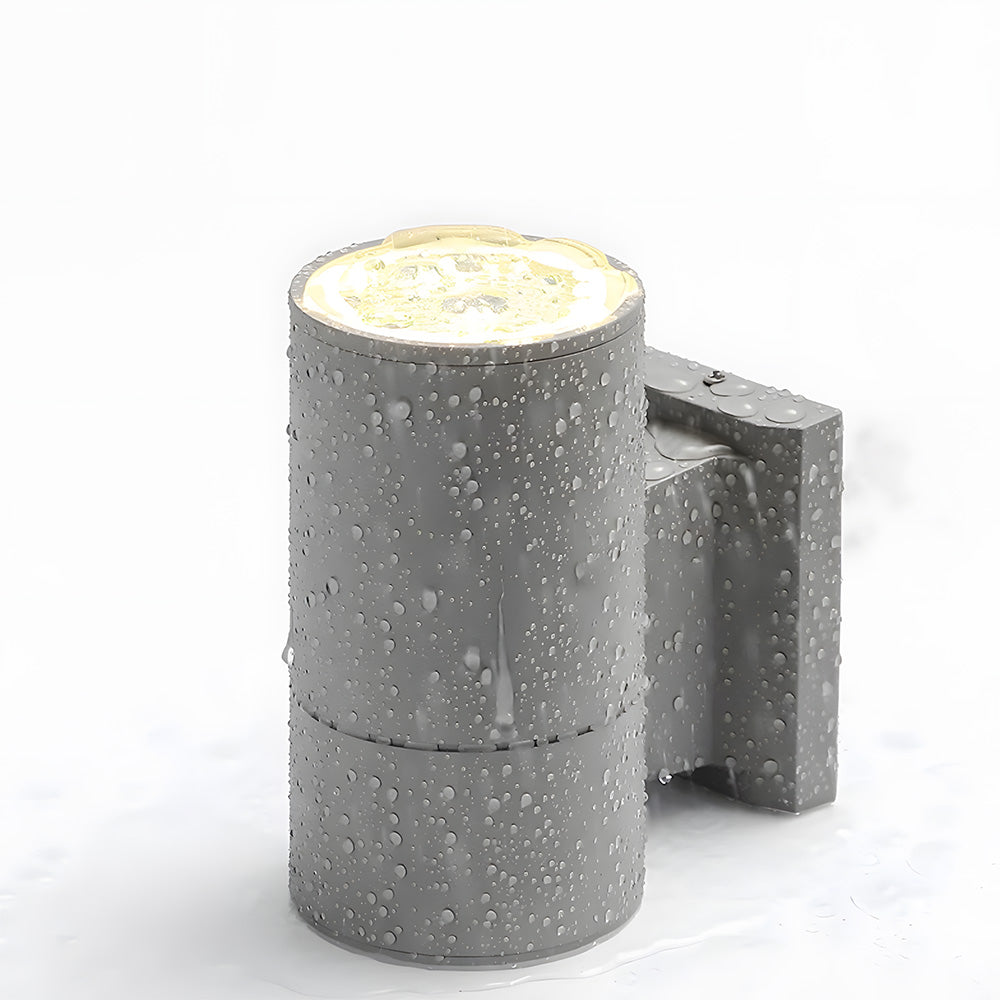 Modern cylindrical IP65 up and down LED outdoor wall light by BROKLEN – view 17