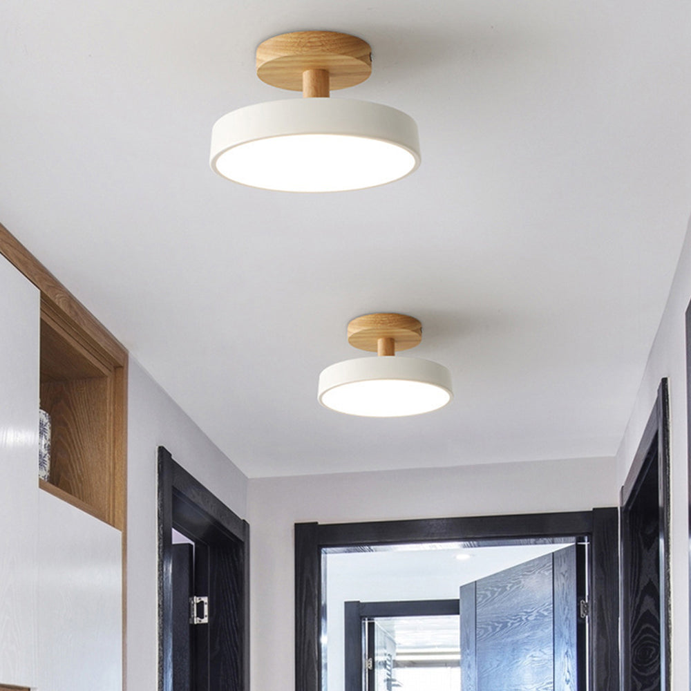 Scandinavian wood and metal LED ceiling light by BROKLEN – view 15
