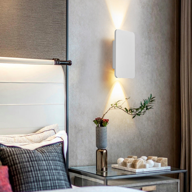 Modern rectangular up and down indoor LED wall sconce by BROKLEN – view 7