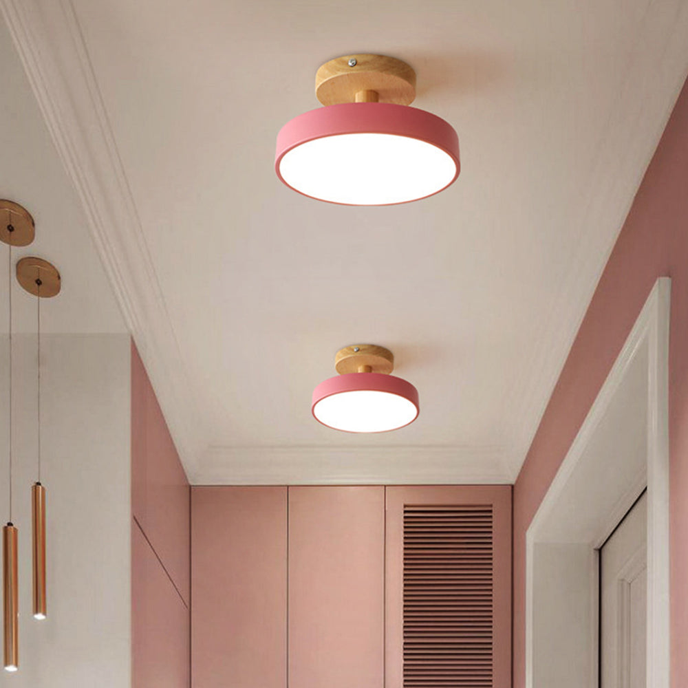 Scandinavian wood and metal LED ceiling light by BROKLEN – view 21
