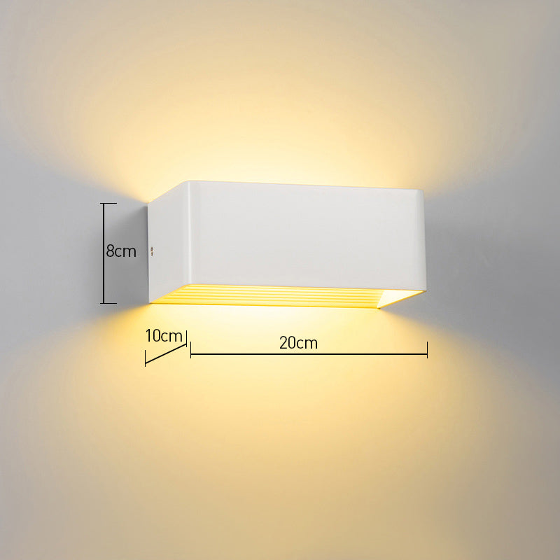 Modern cube up and down LED wall light by BROKLEN – view 6