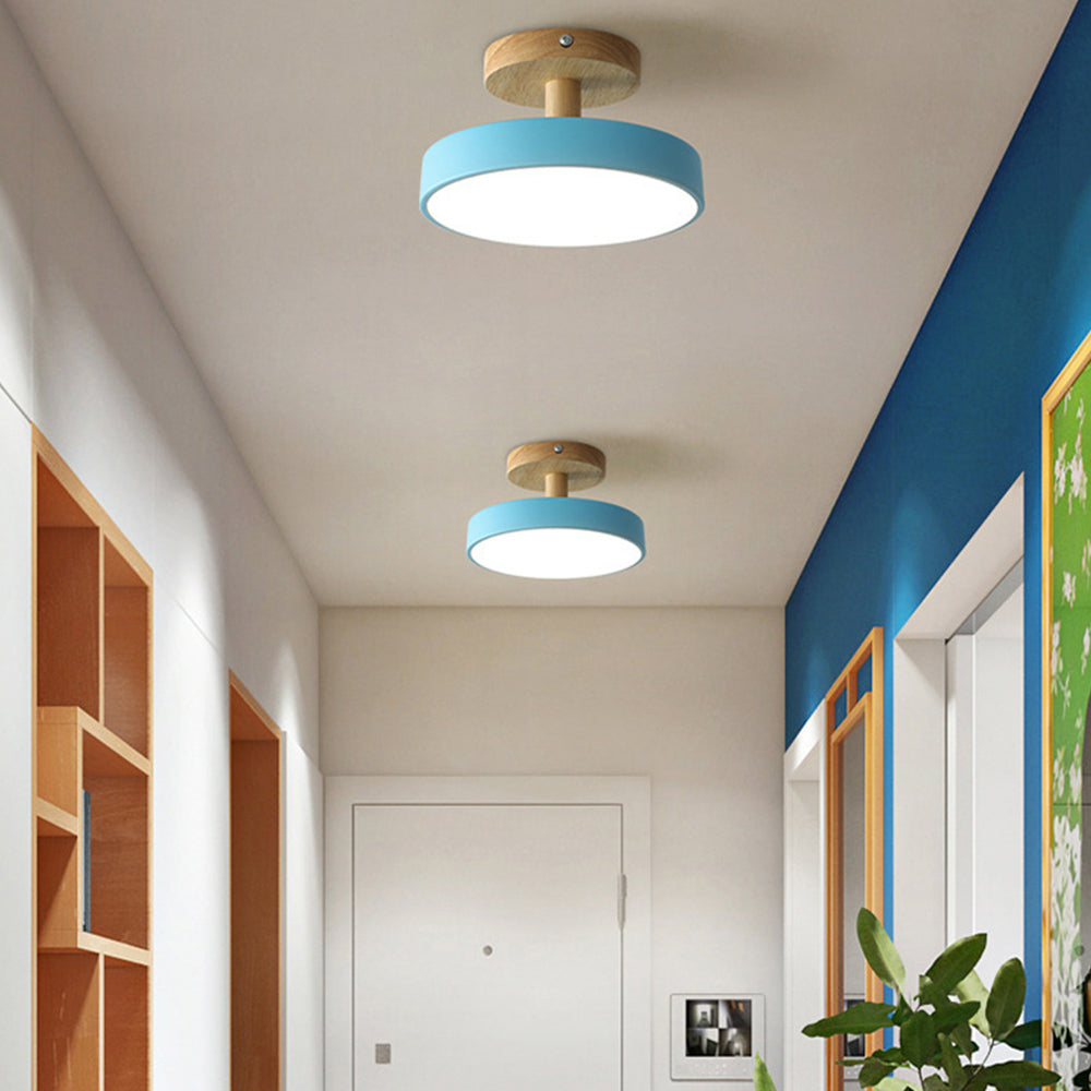 Scandinavian wood and metal LED ceiling light by BROKLEN – view 18