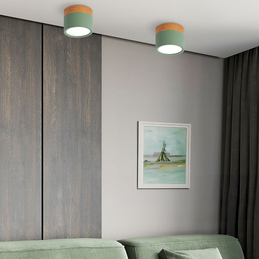 Cylinder LED ceiling spotlight in 8 colours – surface mount downlight by BROKLEN – view 16