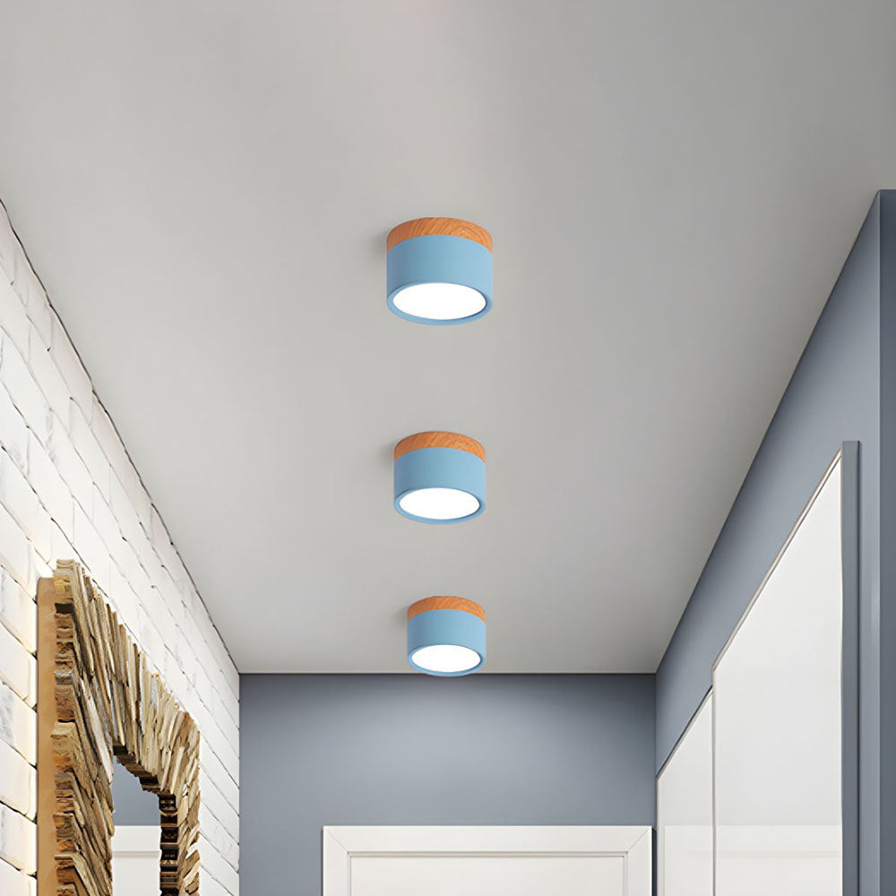 Cylinder LED ceiling spotlight in 8 colours – surface mount downlight by BROKLEN – view 2