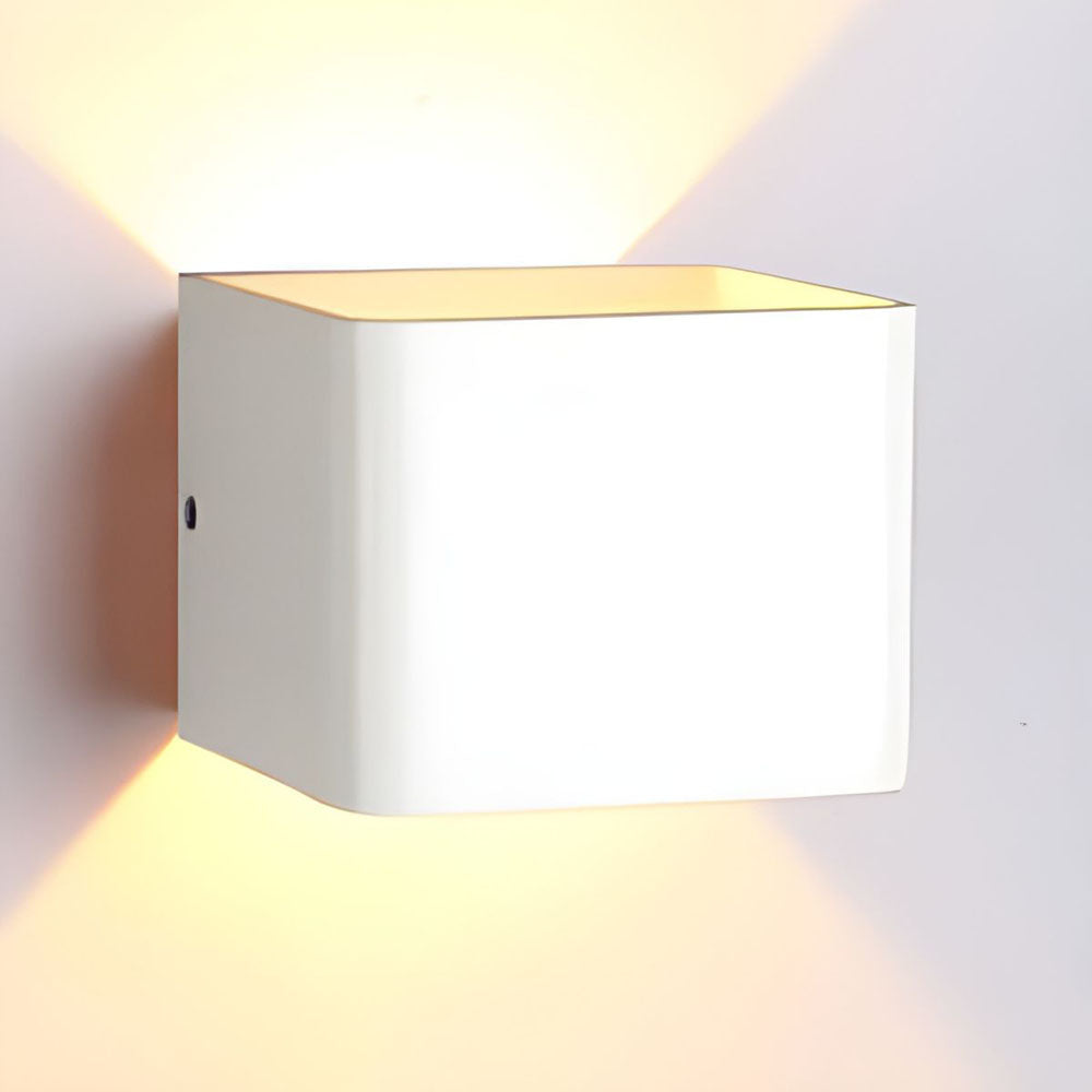 Modern cube up and down LED wall light by BROKLEN – view 3
