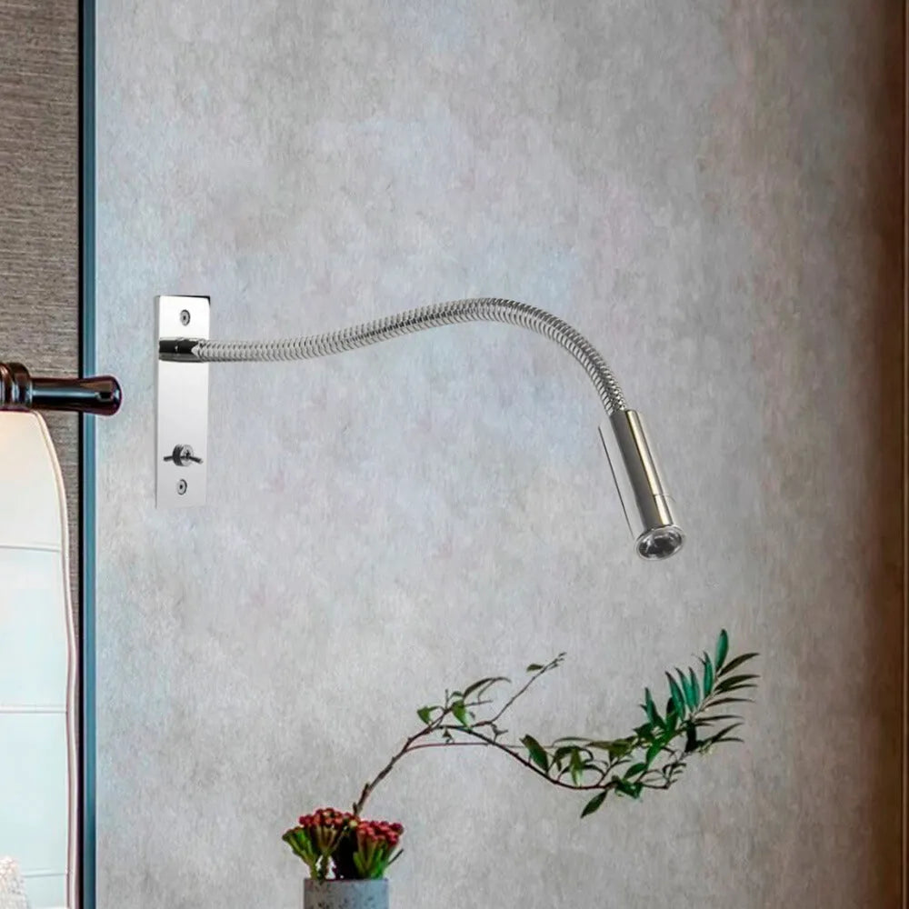 Flexible gooseneck LED wall reading light by BROKLEN – view 5