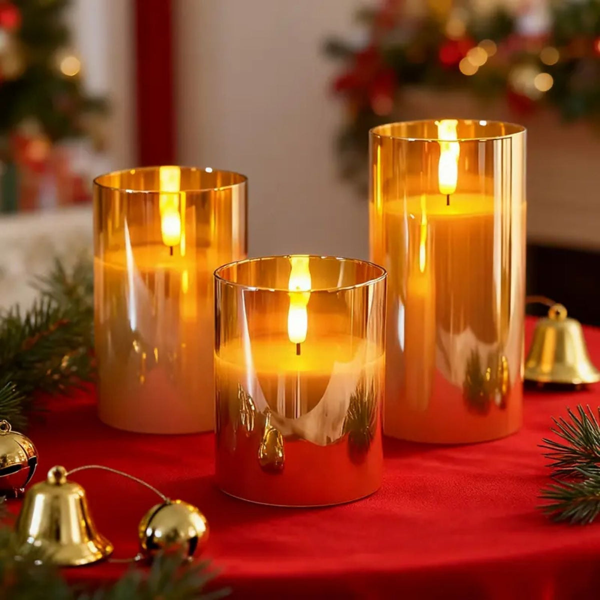 Glass flameless candles with remote – view 5