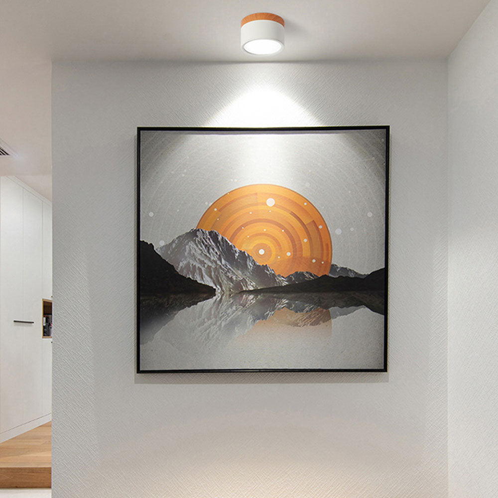 Cylinder LED ceiling spotlight in 8 colours – surface mount downlight by BROKLEN – view 3