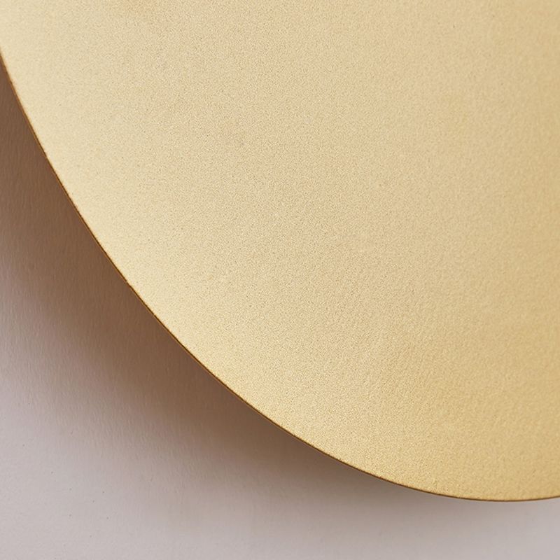 Minimalist round wall sconce with halo LED illumination by BROKLEN – view 4