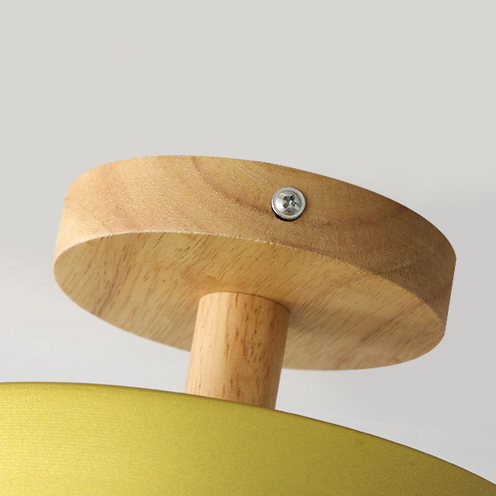 Scandinavian wood and metal LED ceiling light by BROKLEN – view 26