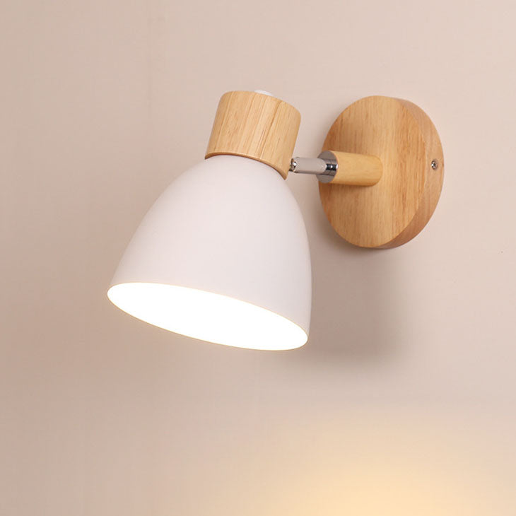 Scandinavian wood and metal cone wall light by BROKLEN – view 10