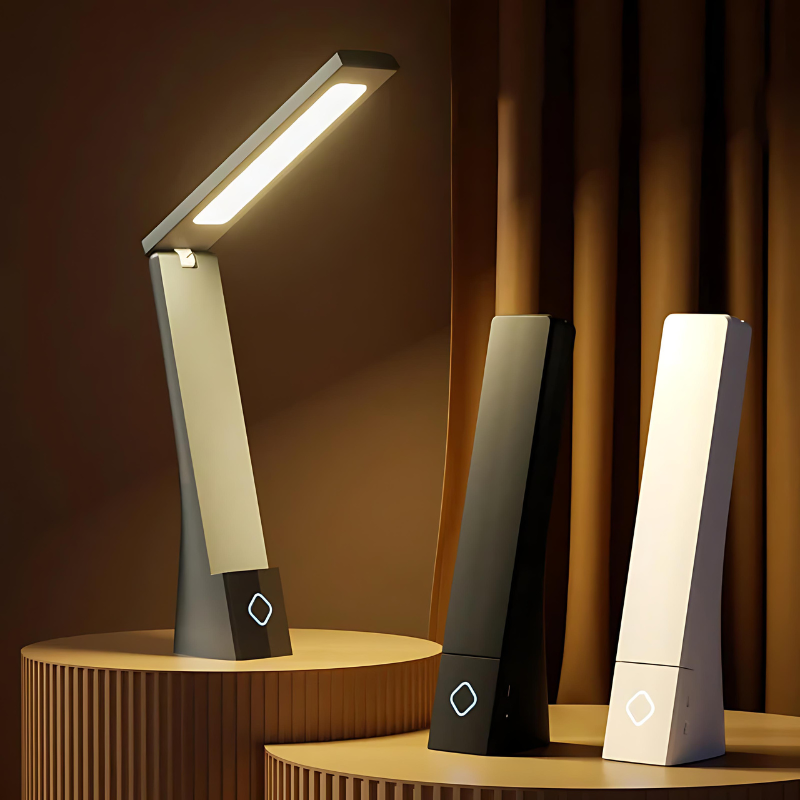 Slim foldable LED desk lamp with touch control by BROKLEN