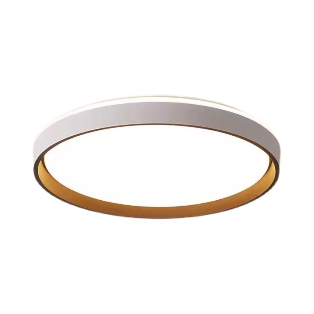 Modern round flush mount ceiling light with acrylic shade by BROKLEN – view 7