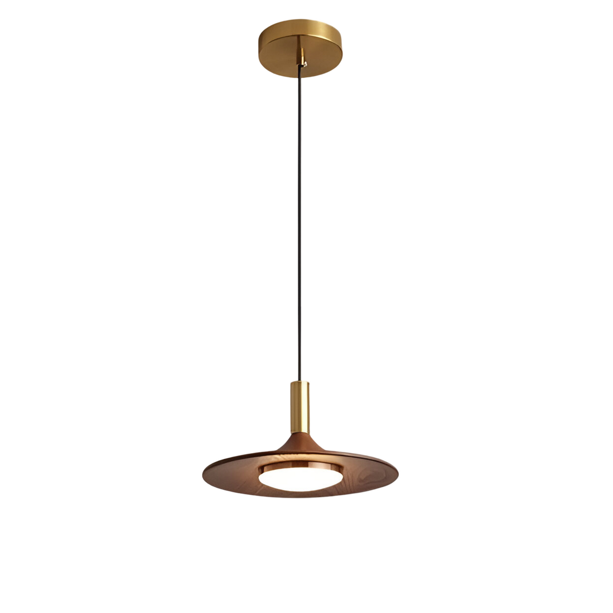 Nordic walnut-effect pendant light by BROKLEN