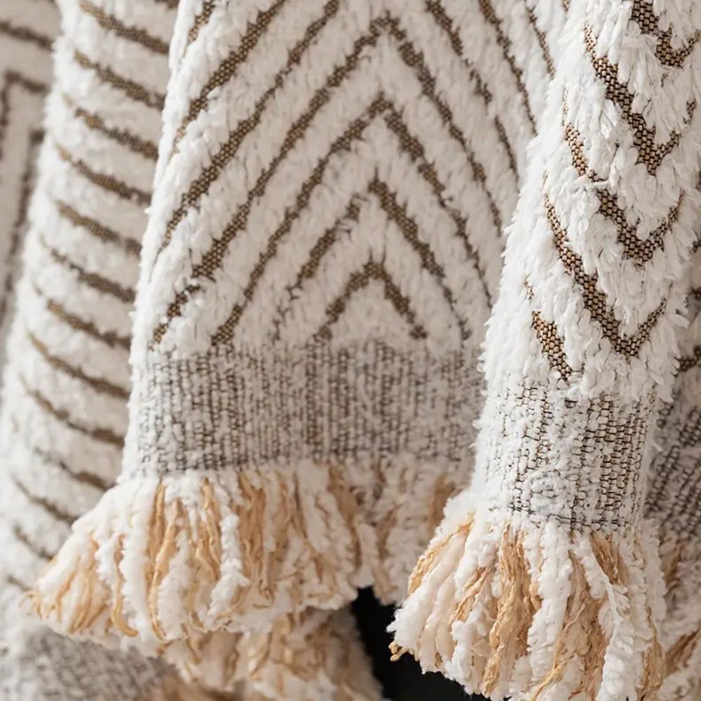 Herringbone pattern anti-slip sofa cover slipcover by BROKLEN – view 5