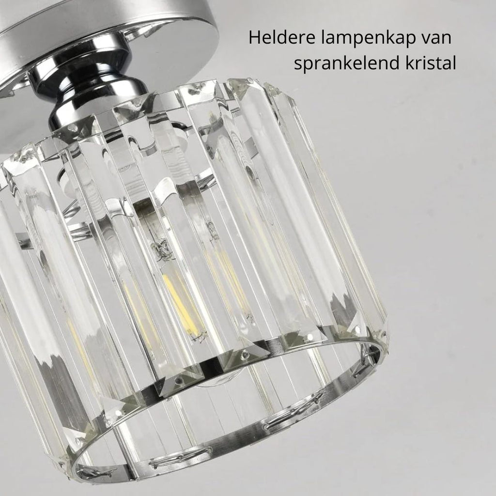 Crystal ceiling spotlight with E27 fitting – square and round light fixture by BROKLEN – view 32