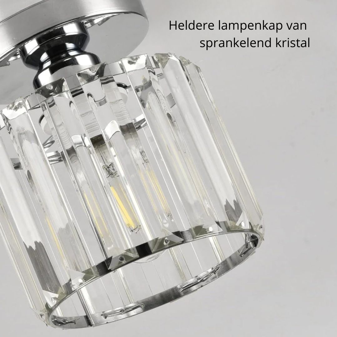 Crystal ceiling spotlight with E27 fitting – square and round light fixture by BROKLEN – view 32