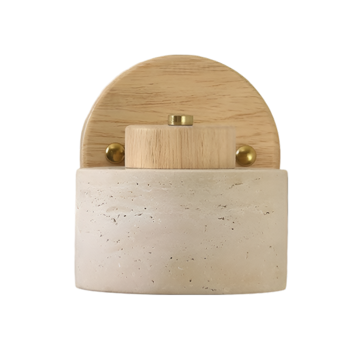 Minimalist adjustable travertine wall light – bedside reading lamp by BROKLEN – view 10