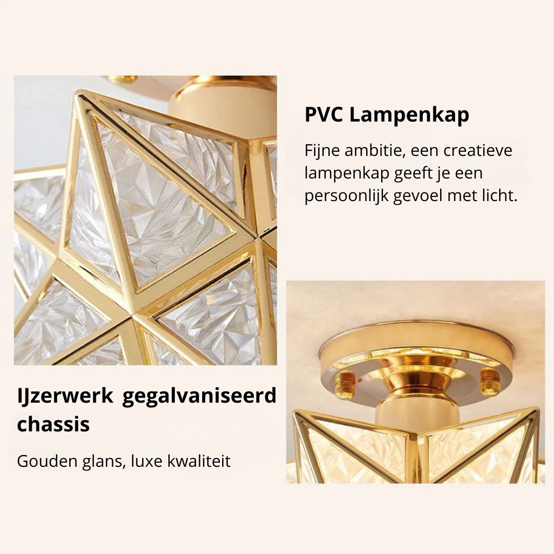Geometric star ceiling light with E27 fitting by BROKLEN – view 7