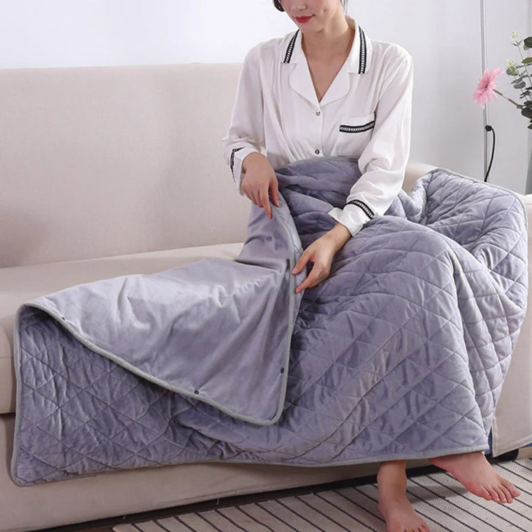 Portable USB heated couch blanket by BROKLEN