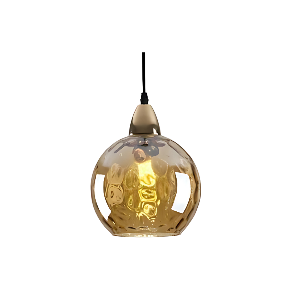 Modern glass globe LED pendant light in Nordic colours by BROKLEN – view 24