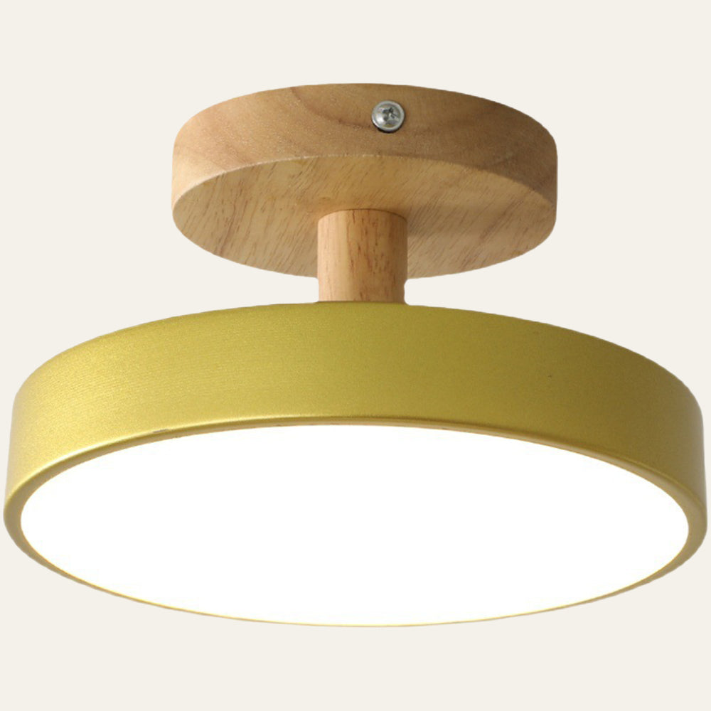 Scandinavian wood and metal LED ceiling light by BROKLEN – view 24