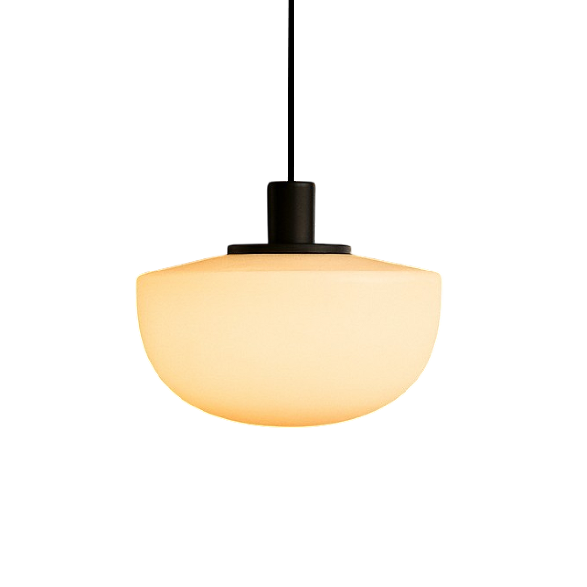 Contemporary Italian-style curved pendant light by BROKLEN – view 8