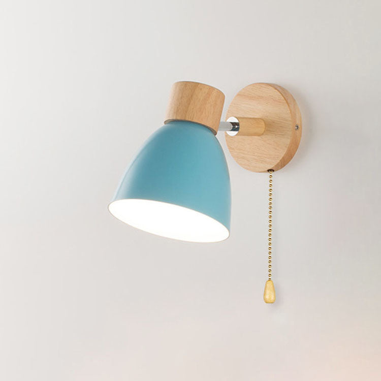 Scandinavian wood and metal cone wall light by BROKLEN – view 28