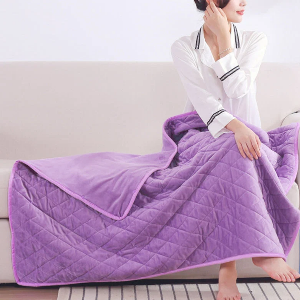 Portable USB heated couch blanket by BROKLEN – view 3