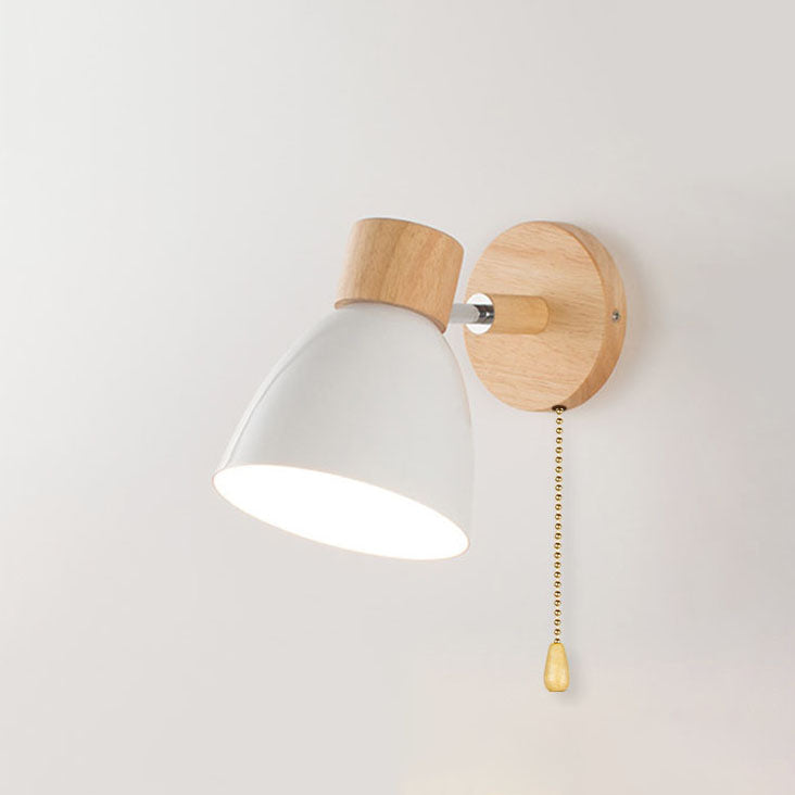 Scandinavian wood and metal cone wall light by BROKLEN – view 20