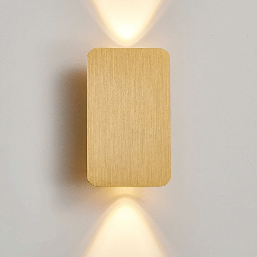 Modern rectangular up and down indoor LED wall sconce by BROKLEN – view 11