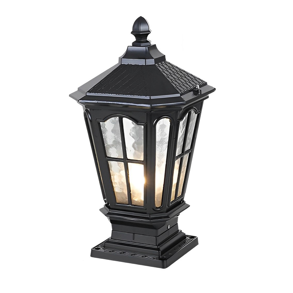 Classic solar outdoor post lantern light by BROKLEN – view 12