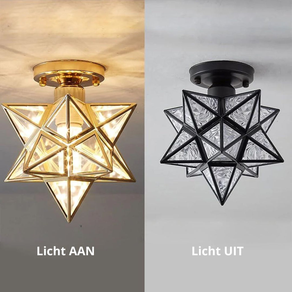 Geometric star ceiling light with E27 fitting by BROKLEN – view 8