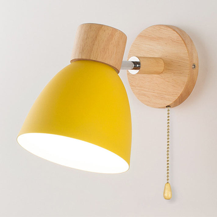 Scandinavian wood and metal cone wall light by BROKLEN – view 24