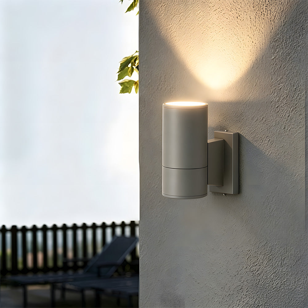 Modern cylindrical IP65 up and down LED outdoor wall light by BROKLEN