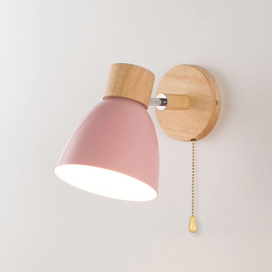 Scandinavian wood and metal cone wall light by BROKLEN – view 22