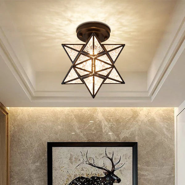 Geometric star ceiling light with E27 fitting by BROKLEN – view 10