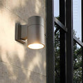 Modern cylindrical IP65 up and down LED outdoor wall light by BROKLEN – view 2