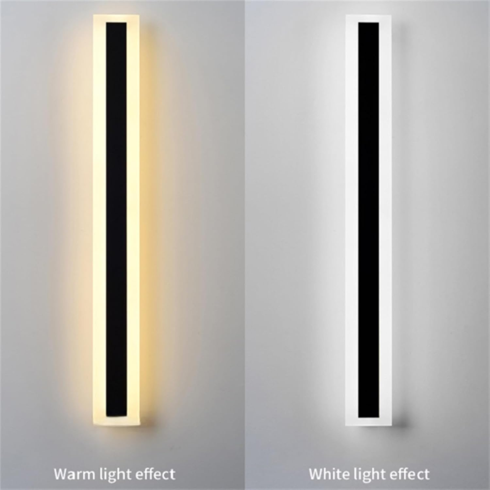 Architectural black vertical linear LED wall light by BROKLEN – view 32