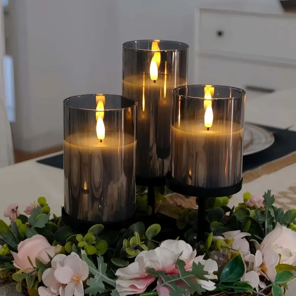 Glass flameless candles with remote – view 7