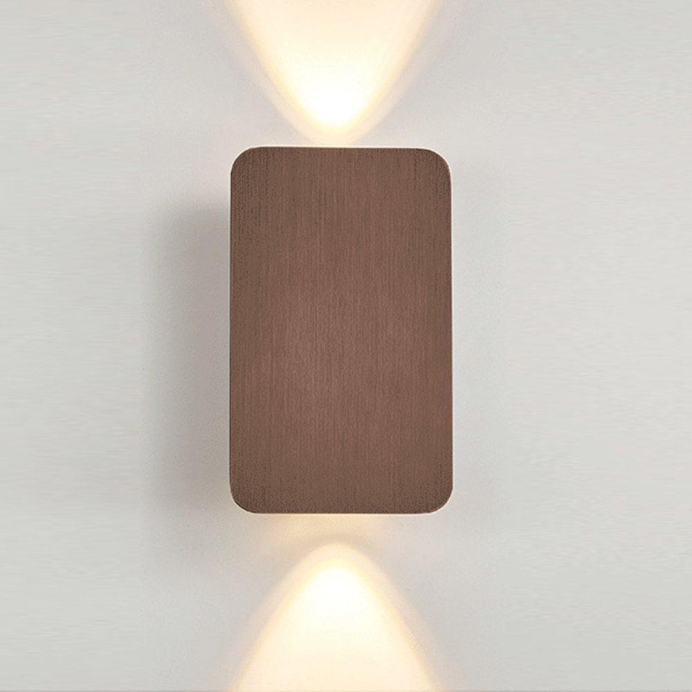 Modern rectangular up and down indoor LED wall sconce by BROKLEN – view 13