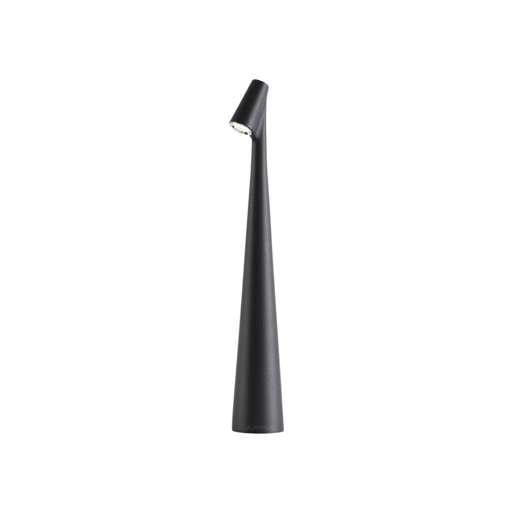 Minimalist beam LED table lamp – rechargeable cordless lamp by BROKLEN