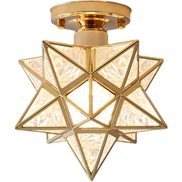 Geometric star ceiling light with E27 fitting by BROKLEN – view 13