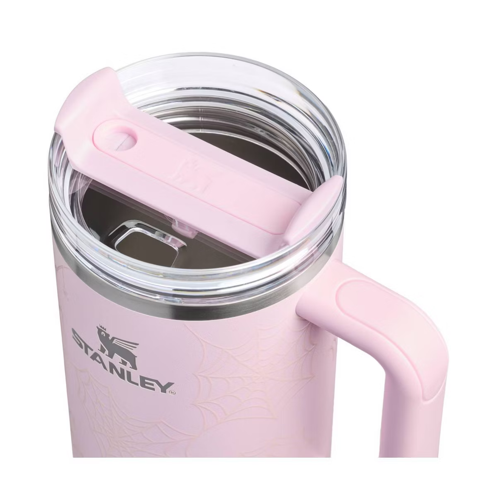 Pink Halloween Spiderweb Tumbler - pink tumbler, view 5